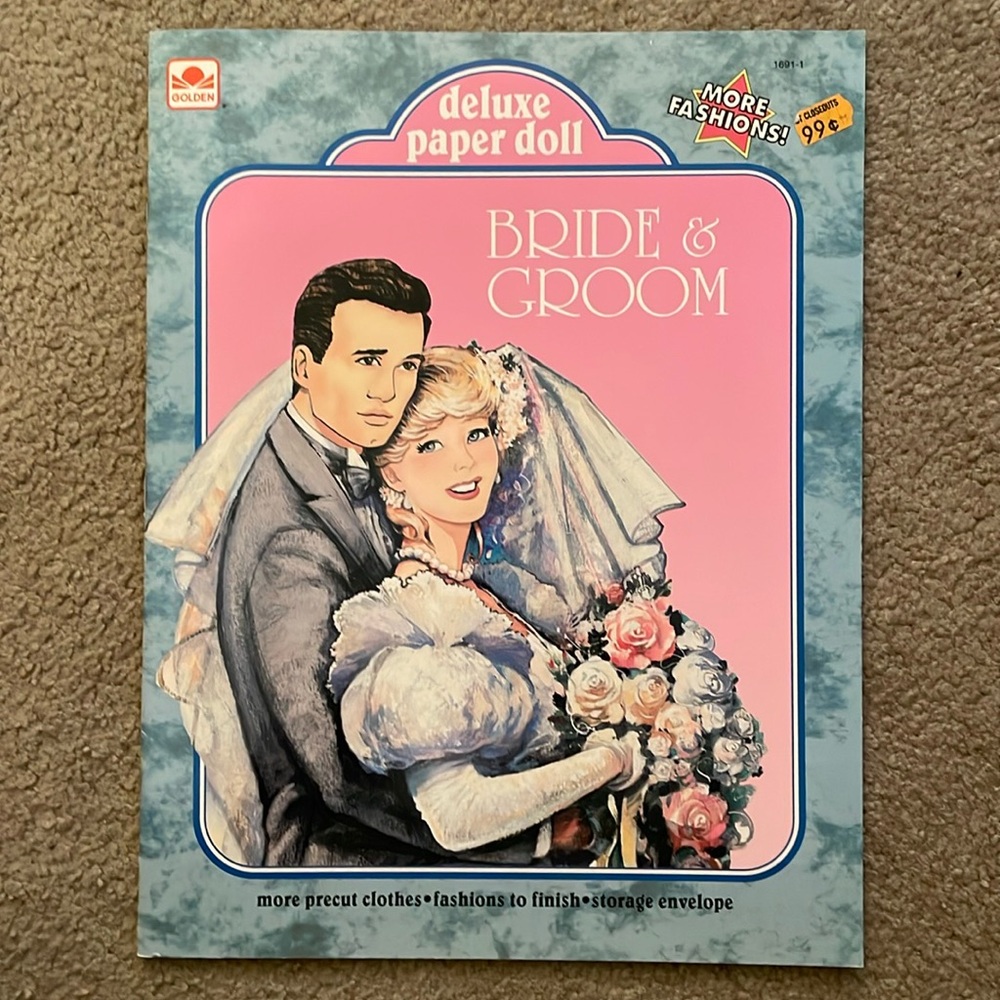 1992 Golden Book “Bride & Groom” Paper Dolls